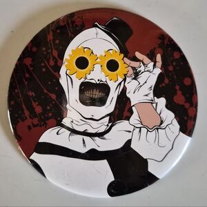 Terrifier Art Sunflower Glasses Huge Pin